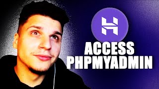 how do i access phpmyadmin in cpanel on hostinger