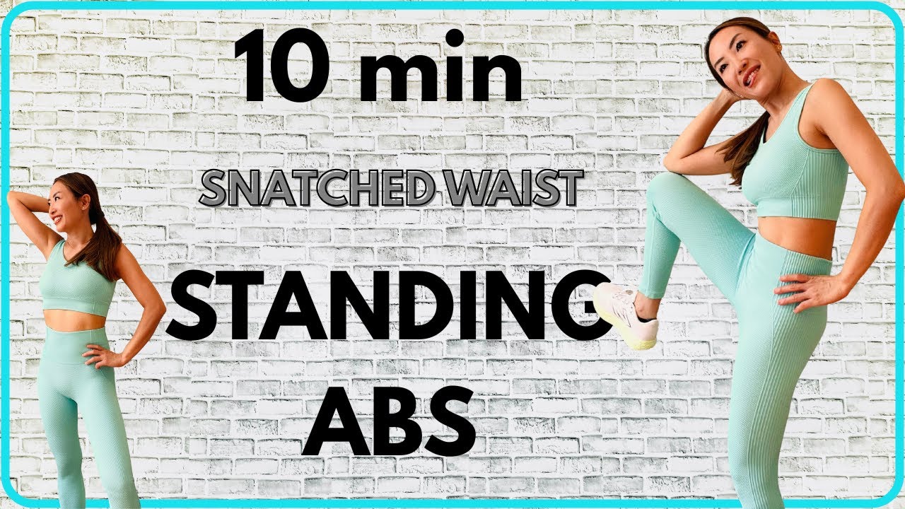 Snatched Waist in 10 Minutes! Standing Abs Workout You Can Do Anywhere