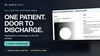 Hospital Software Demo: One Patient, Registration to Discharge