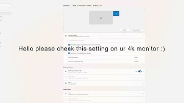 please check this setting for your 4k monitor