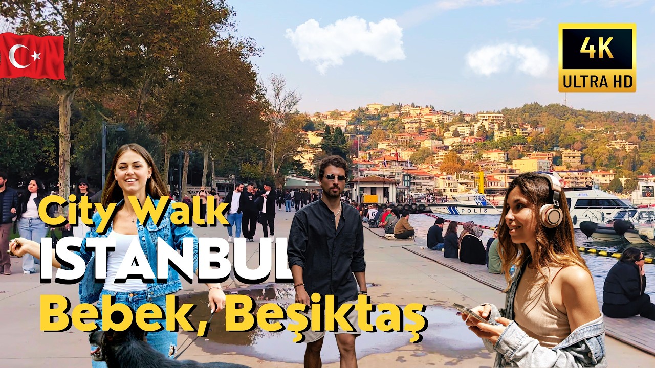 🇹🇷 Türkiye Istanbul 4K Walking Tour 2025 Bebek Beşiktaş | Luxury Streets, Cafes & Bosphorus Views
