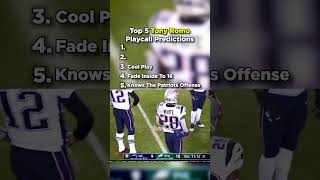 Tony Romo Playcall Predictions #nfl #football #patrickmahomes #tombrady #joshallen #chiefs #patriots