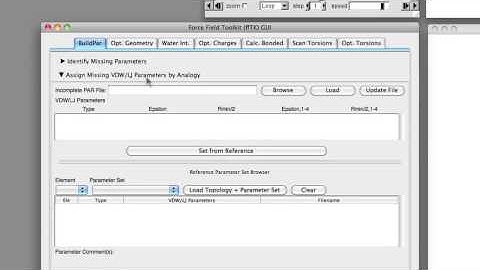 FFTK Screencast 2: System Preparation II: Setting NONBONDED Parameters By Analogy