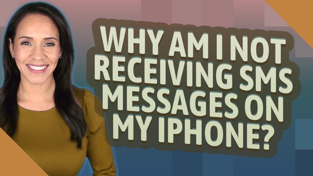 Why am I not receiving SMS messages on my iPhone? YouTube