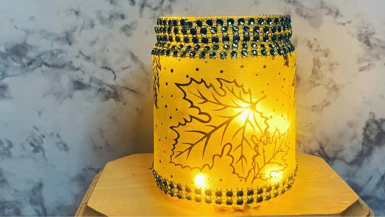 DIY FALL HOME DECOR RECYCLE BOTTLE CRAFT YouTube