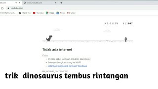 Trik atau cara bermain game dinosaurus agar bisa tembus kaktus screenshot 3
