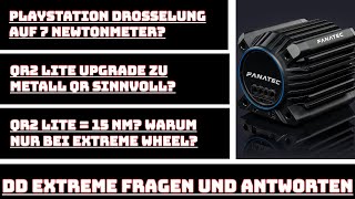 Fanatec Extreme: PlayStation Drehmoment Drosselung? QR2 Lite vs. QR2 Upgrade? Fragen und Antworten