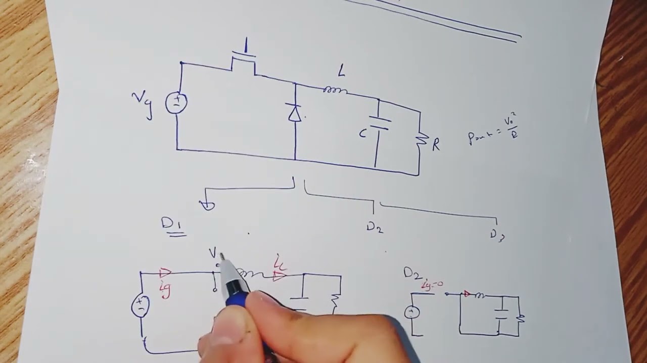Buck Converter Voltage Equation in Discontinuous Conduction Mode DCM بالعربي