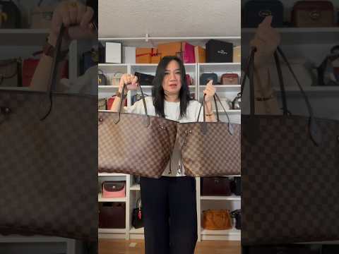 LOUIS VUITTON NEVERFUL GM or MM || TRY ON SIZE COMPARISON