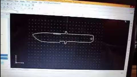 Making Knife Profiles to Send to the Water Jet using DraftSight CAD