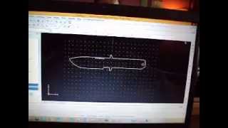 Making Knife Profiles to Send to the Water Jet using DraftSight CAD