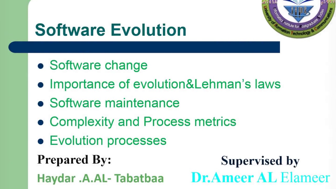 Software Evolution - YouTube