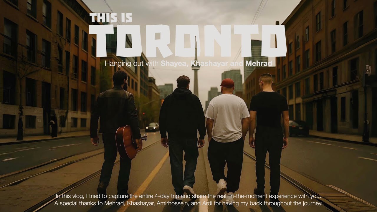 ولاگ تورنتو ۲۰۲۵ - گشت و گذار با خشایار اس آر, مهراد هیدن و ممرضا شایع