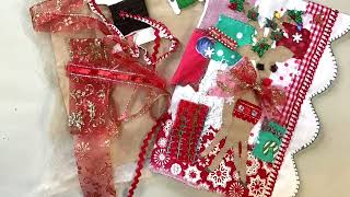 #roxysjournalofstitchery | Vol 2 Ep03 Prompt Reindeer: Christmas Journal making a start