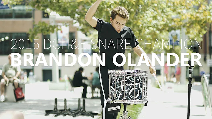 2015 DCI I&E Snare Champion Brandon Olander