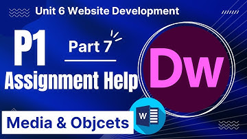 BTEC Level 3 IT - Unit 6 - Website Development - Part 7 - P1 - MEDIA AND OBJECTS