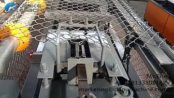 High Speed Fully Automatic Single Wire Chain Link Fence Machine