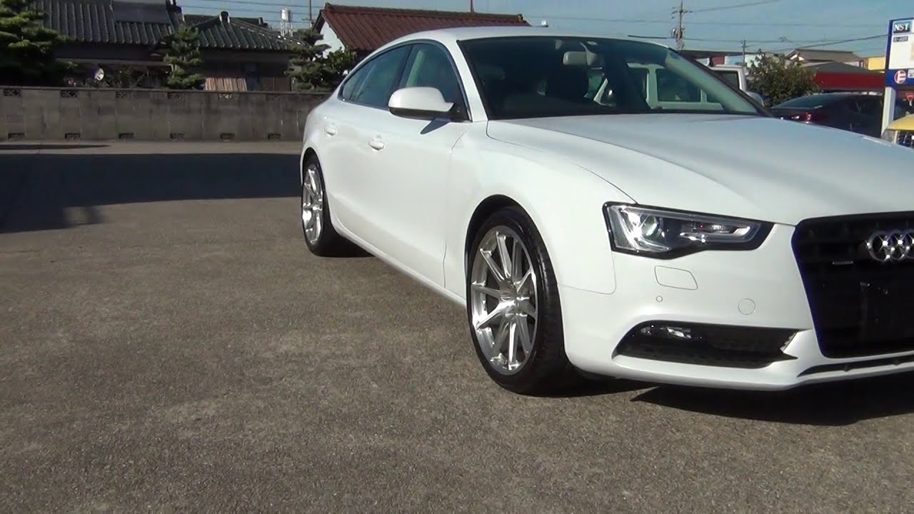 13ｙ Audi A5 スポ ツバック後期 2 0 Tfsi クワトロ パ ルホワイト 黒革 Tws Motorsport T66 Gt19inaw 機関 コンディション良好 中古車情報 Youtube