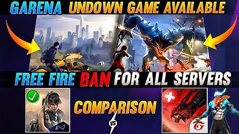 GARENA : UNDAWN NEW GAME COMPARISON WITH FREE FIRE 🔥| FREE FIRE BAN FOR ALL SERVERS | FF BAN