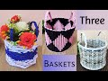 TOP 3 Paper Basket | Newspaper basket | Easy Waste paper basket