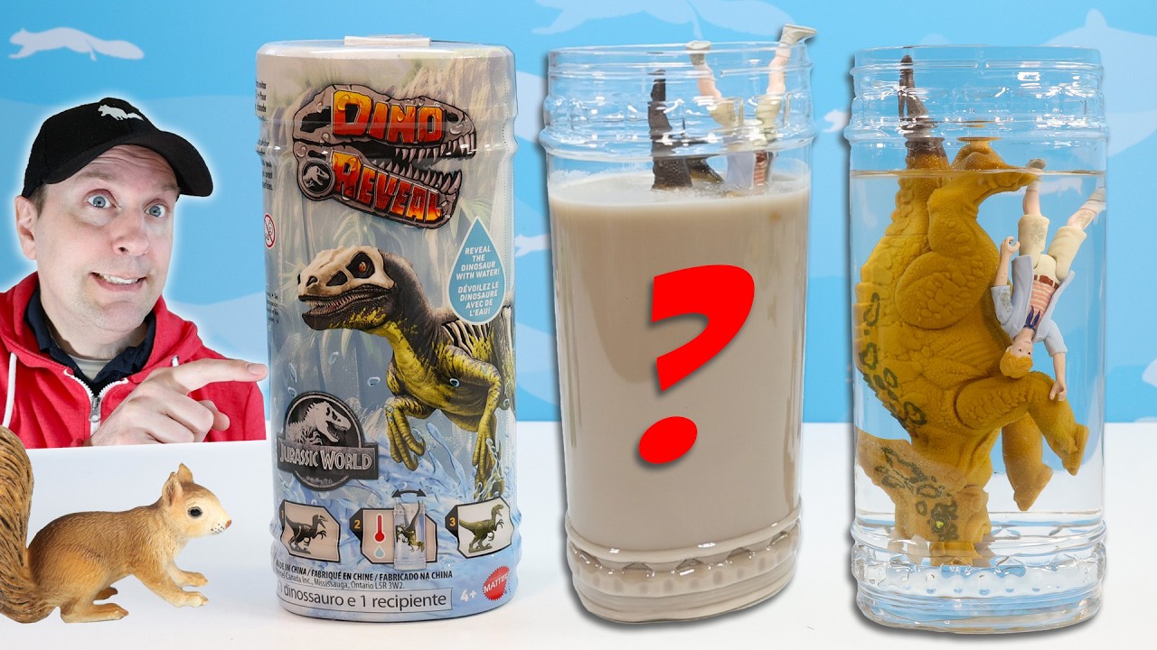 Jurassic World DINO REVEAL Dunk Tanks Melting Dinosaur Fossils Review