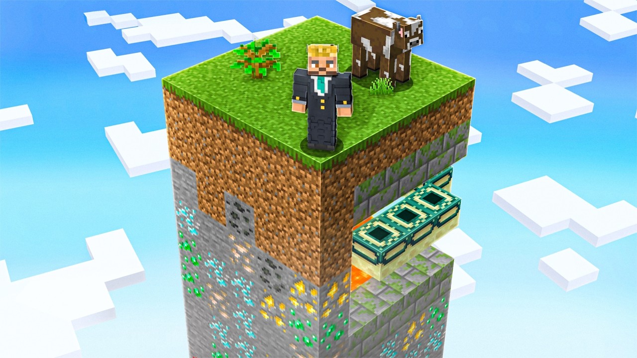 Minecraft One Chunk, But It RANDOMLY EXPANDS