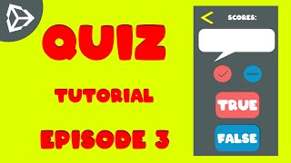 Quiz Game Episode 3 | Unity 2D Tutorial