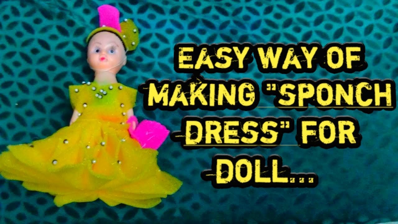 Easy way of making sponge doll /எளிய முறையில் ஸ்பான்ஜ் பொம்மை செய்வது