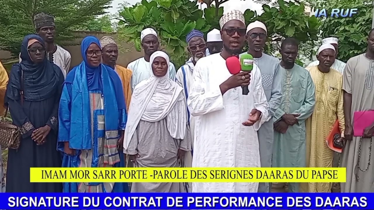 Signature du contrat de performance des daaras avec le PAPSE 