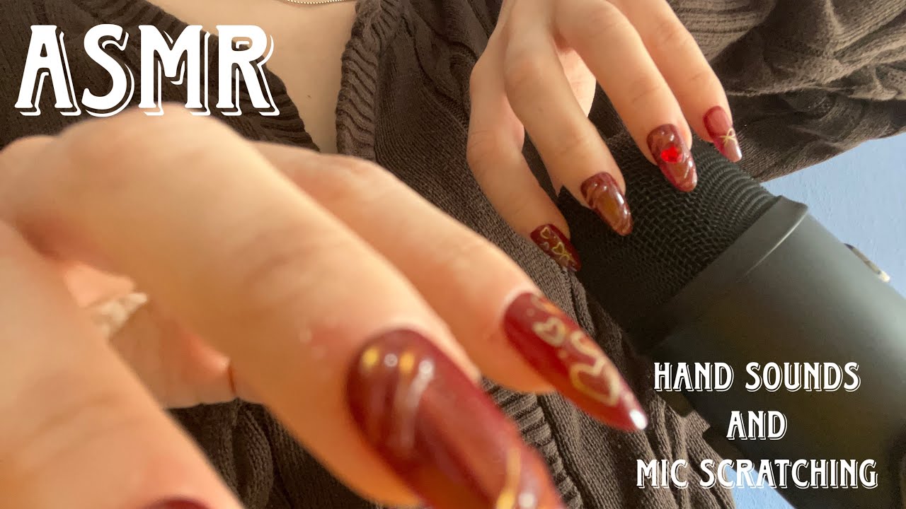 ASMR | Hand sounds and mic scratching | 🎙️👋🏼