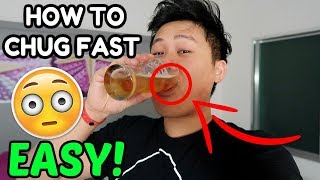 CRAZY HOW TO DRINK WATER BOTTLE IN 1 SECOND (CHUG ANY DRINK FAST TRICK)