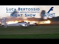 NIGHT AIRSHOW LUCA BERTOSSIO Aerobatic Glider Champion on Swift S-1