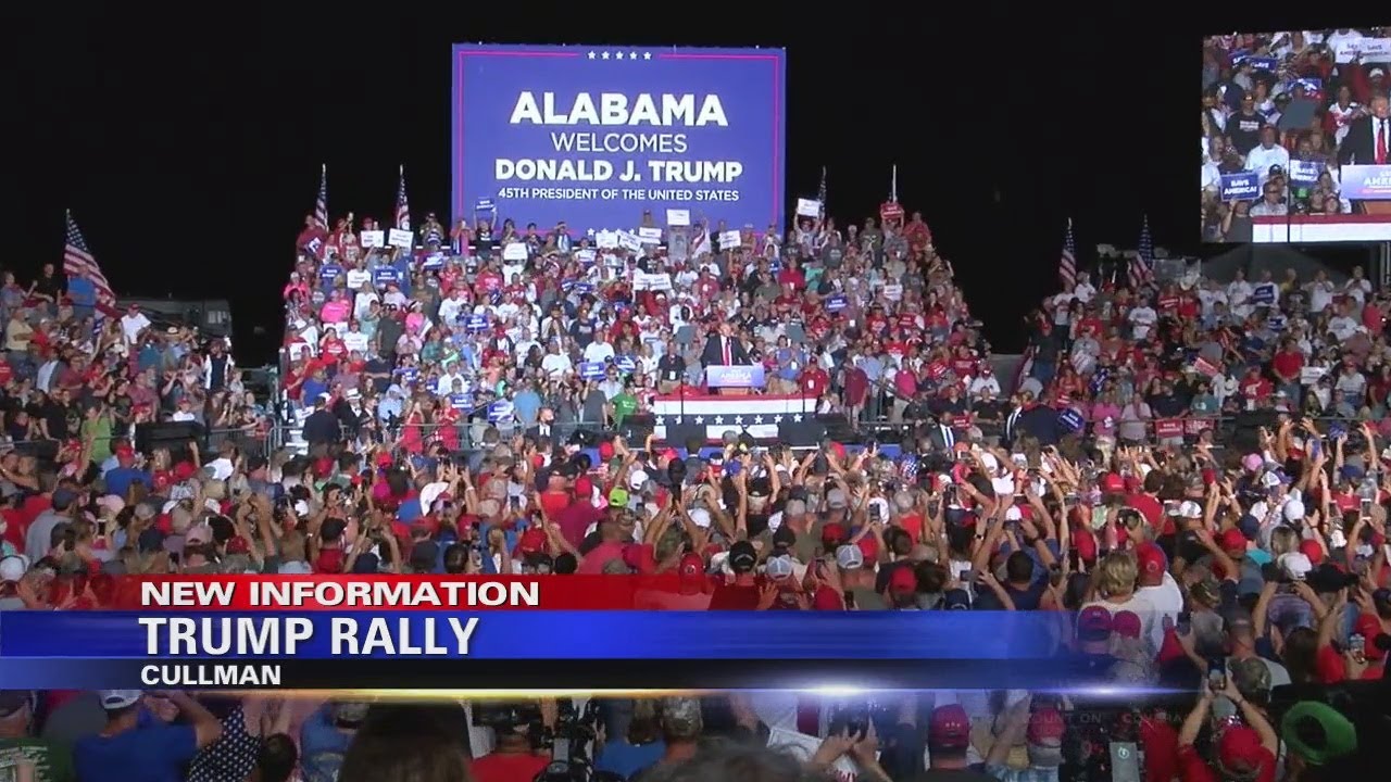 Thousands Attend Trump Rally in Cullman - YouTube
