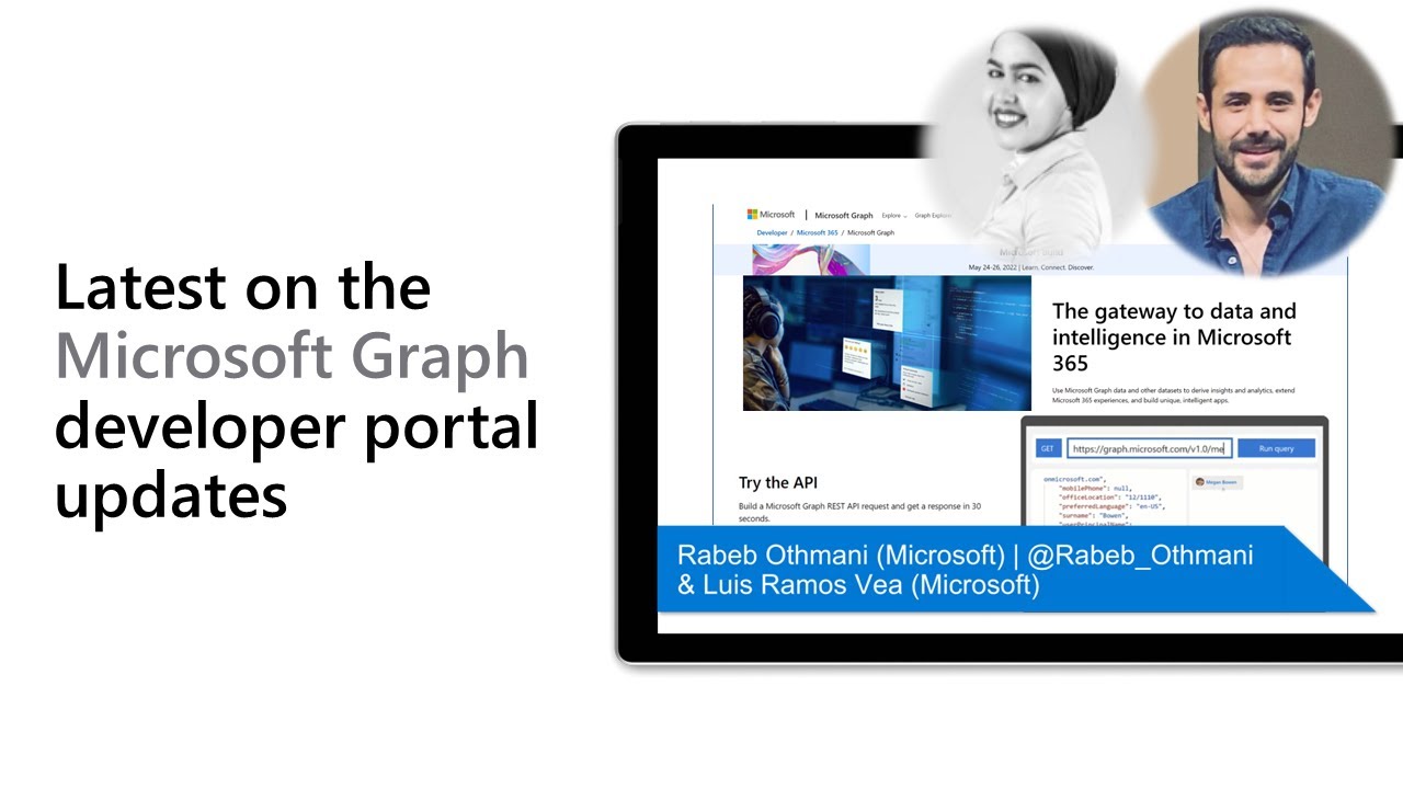 Latest on the Microsoft Graph developer portal updates - YouTube