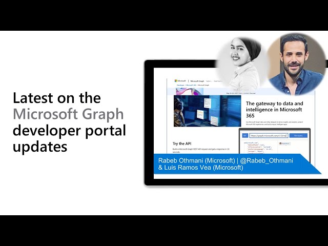 Latest on the Microsoft Graph developer portal updates