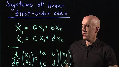 Systems of linear first-order odes | Lecture 39 | Differential Equations for Engineers