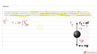 A simple pendulum consists of a small sphere of mass `m` suspended by a thread of length