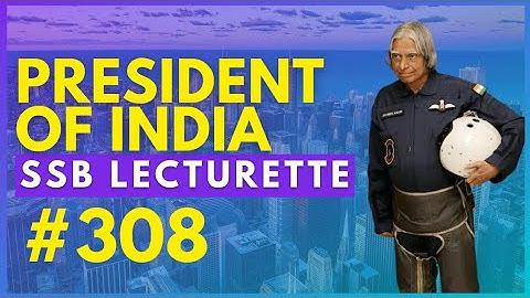 SSB Lecturette Topic #308 | President Of India | Daily Lecturette Practice |SSB INTERVIEW