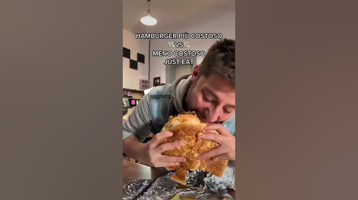 HAMBURGER PIÙ COSTOSO VS MENO COSTOSO SU JUSTEAT #cibo