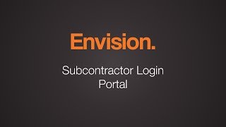 Subcontractor Login Portal