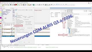 Neuerungen in der CGM ALBIS ALBIS Version Q3.a/2026 (26.35)