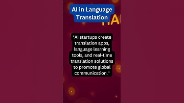 AI in Language Translation | #futureedgevision  #aistartups  #aiinnovation