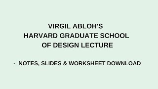 Virgil Abloh cheat codes published in book by Harvard GSD