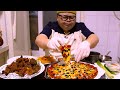 피자위에 김치얹어 먹어봤어요? | 안먹어봤음 말을 하지마세요 ㅋㅋ Mukbang Eatingshow [Pizza & Chicken ]