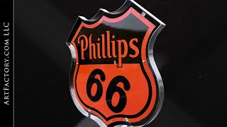 Phillips 66 Sign - Petroliana - American History 1950s (Porcelain Sign)