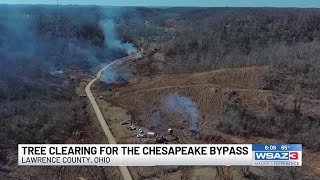 Tree clearing underway for Chesapeake bypass project