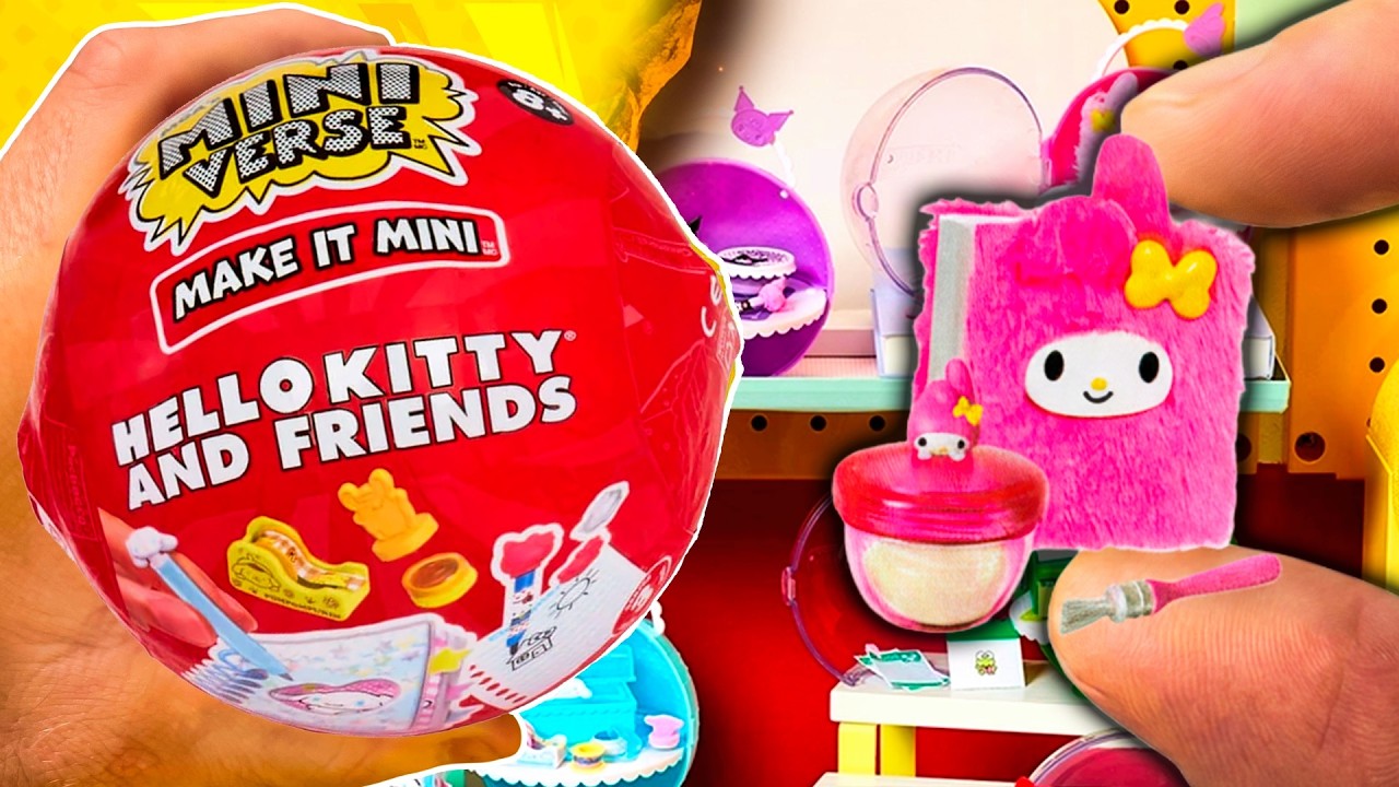 ¡EL KIT DE PAPELERÍA MÁS CUTE! 🎀💖 Me salió My Melody Miniverse Hello Kitty and Friends Series 3