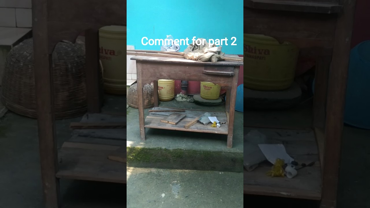 Rabbit house making with table