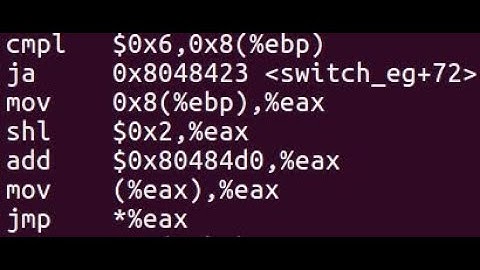 Multiway branch in switch statements