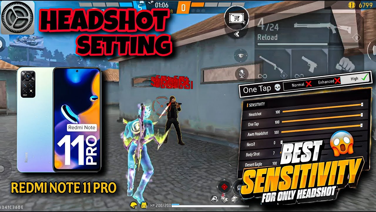 REDMI NOTE 11 PRO FF HEADSHOT SENSITIVITY 📲⚙️ | SENSITIVITY+HID+DPI SETTING⚙️ | AFTER UPDATE SETTING